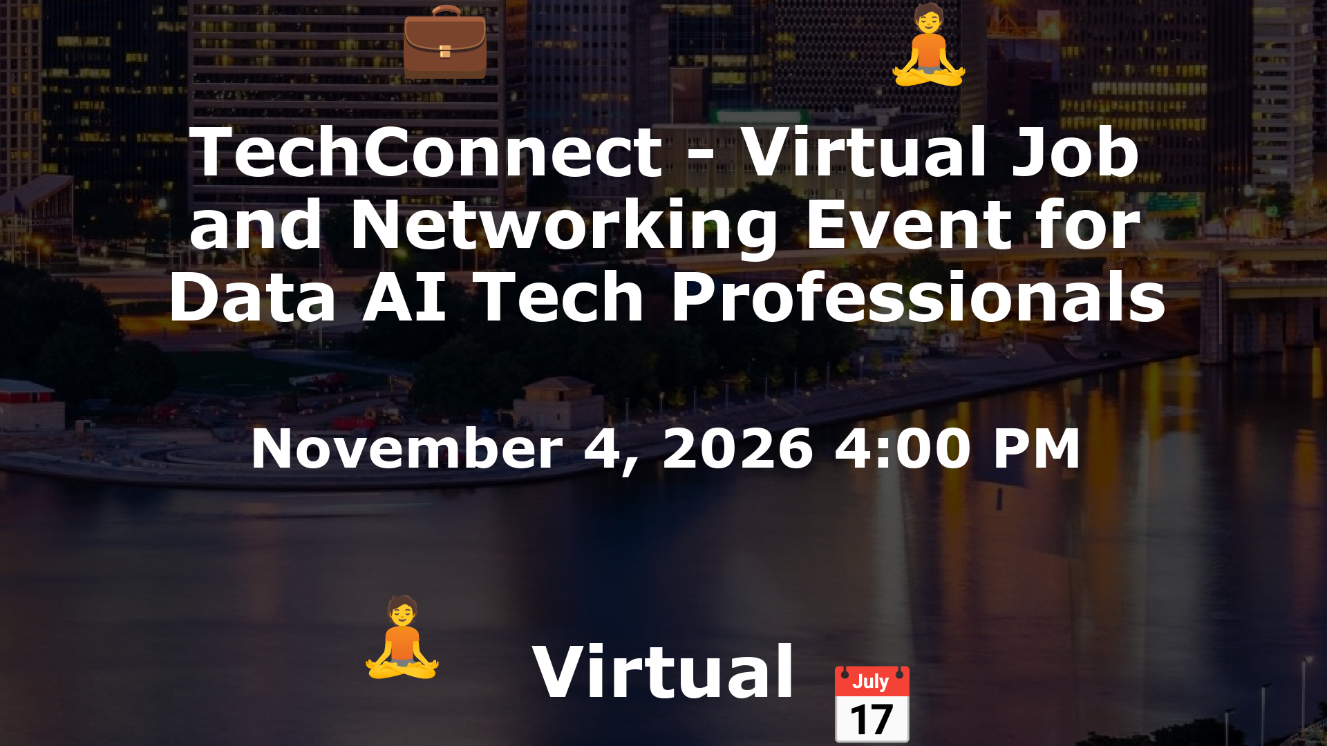 TechConnect - Virtual Job and Networking Event for Data AI Tech Professionals event image